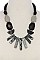 FASHIONABLE BIG BOLD GEMSTONES STATEMENT NECKLACE JYN6523