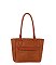 Cute Braided Leather Point Detail Tote Bag