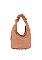 Ruched Handle Shoulder Bag Hobo