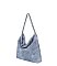 Denim Large Hobo Tote Bag With Chain Detail Strap