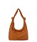 Knotted Handle Detail Hobo Shoulder Handbag