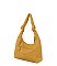 Knotted Handle Detail Hobo Shoulder Handbag