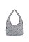 Soft Puffy Woven Shoulder Bag Hobo