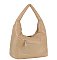 Soft Puffy Woven Shoulder Bag Hobo