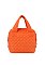 Puffy Quilted Nylon Satchel