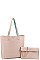 2IN1 TWO COLOR REVERSIBLE TOTE AND CLUTCH SET