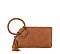 Fashion Cuff Handle Tassel Wristlet Clutch