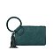 Fashion Cuff Handle Tassel Wristlet Clutch