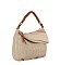 Laser Cut Printed Shoulder Bag Hobo