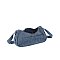 Denim Canvas Messenger Crossbody Bag