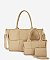 Fashion Woven Shopper 3-in-1 Set