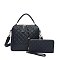 Quilted Top Handle 2-in-1 Satchel