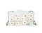 Flower Printed Acrylic See Thru Boxy Crossbody Clutch