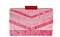 Multi Chevron Acrylic Evening Bag Clutch