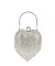 Heart Rhinestone Fringe Clutch Evening Bag