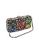 Rhinestone Crystal Flower Clutch Evening Bag