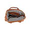 Embossed Woven Duffle Overnight Weekender Bag