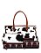 Leopard Cow Animal Flower Printed Canvas 3-in-1 Shopper