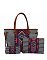 Native American Tribal Aztec Printed Canvas 3-in-1 Shopper