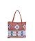 Aztec Tribal Canvas Shopper