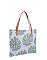 Aztec Tribal Canvas Shopper