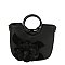 3D Flower Round Top Handle Satchel