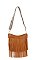 Women Crossbody Guitar strap Tassel Handbag