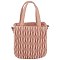 Puffy Chevron Quilted Tote Satchel