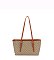 Straw Stripe Beach Tote Bag