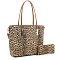 2-in-1 Vida Leopard Print Tote Set