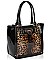 LONDON PATENT LEOPARD PRINT SHOULDER BAG