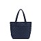 Quilted Nylon Shopper Bag