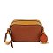 Fashion Colorblock Boxy Crossbody Bag