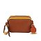 Fashion Colorblock Boxy Crossbody Bag