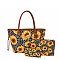 Leopard Cow Animal Flower Printed Canvas 3-in-1 Shopper