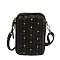 Studded Woven Crossbody Bag