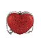 Rhinestone Heart Shaped Clutch Evening Bag