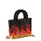 Flame Beaded Bag