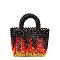 Flame Beaded Bag