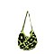 Crochet Knitted Flower Shoulder Bag Hobo