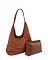 Suede 2-in-1 Shoulder Bag Hobo