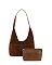 Suede 2-in-1 Shoulder Bag Hobo