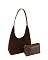 Suede 2-in-1 Shoulder Bag Hobo