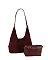 Suede 2-in-1 Shoulder Bag Hobo