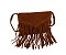 Suede Fringe Envelope Crossbody Bag