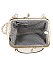 Motorcycle Jacket Kiss Lock Crossbody Bag Satchel