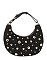 Denim LOVE Studded Shoulder Bag Hobo