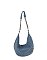 Rhinestone Denim Shoulder Bag Hobo