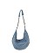 Rhinestone Denim Shoulder Bag Hobo