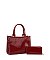 Glossy Top Handle 2-in-1 Satchel